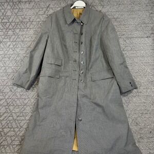 VTG Misty Harbor Ltd Tan Lined All Weather Trench Coat‎ M Houndstooth Outerwear